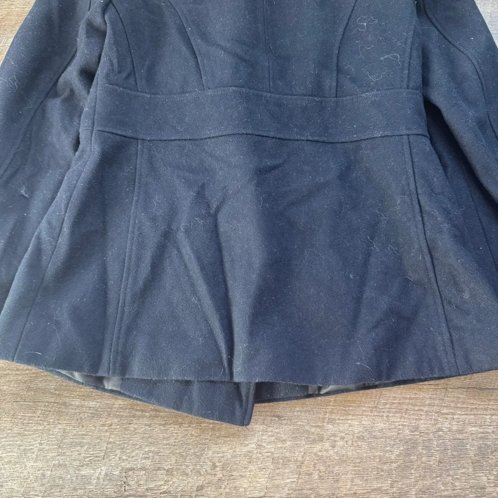 Michael Kors Wool Blend Peacoat Blue Size Small - Image 14