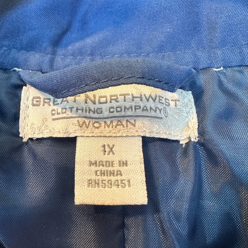 EUC great NW quilted puffer vest Size 1X - Image 2