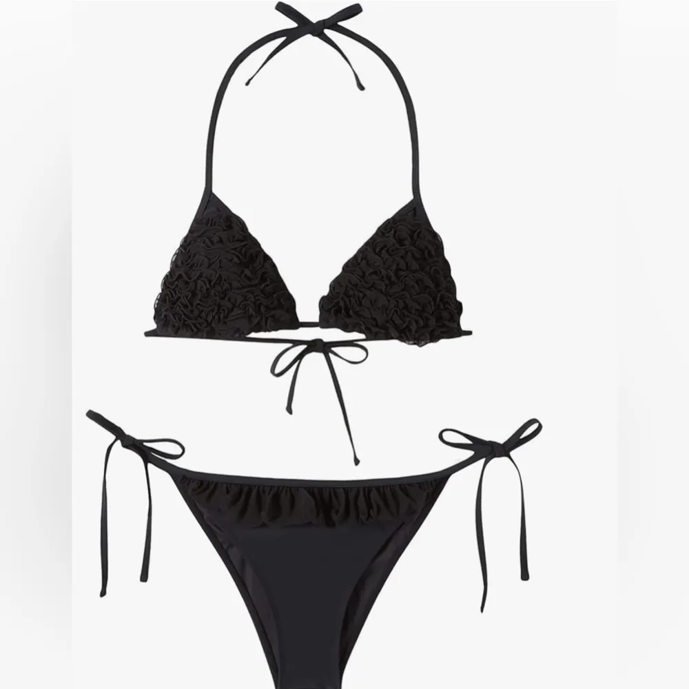 RELLECIGA Black Textured Bikini Set - Image 6