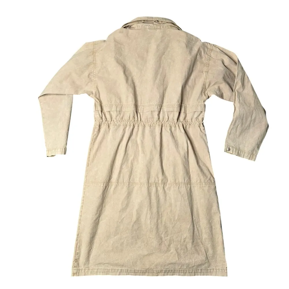 Sessun Tan Trench Coat W/ Drawstring Size: S - Image 5