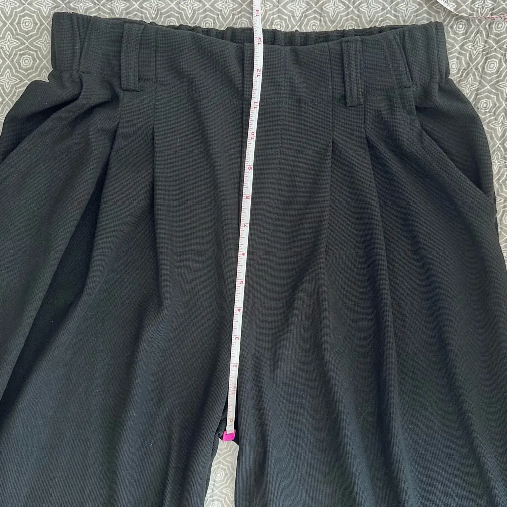 HALARA Breezeful High Waisted Wide Leg Quick Dry Work Pants Pockets Black Size S - Image 11