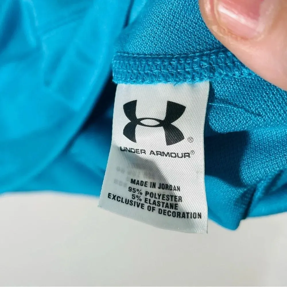 Under Armour All Seasons Gear Fitted Long Sleeve Blue Athletic Top Size XL - Image 5