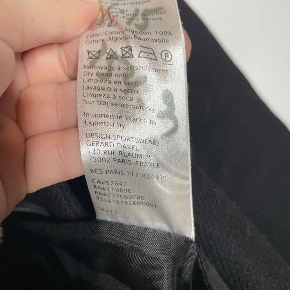 Gerard Darel Black Wool Blend Coat Size 6 - Image 6