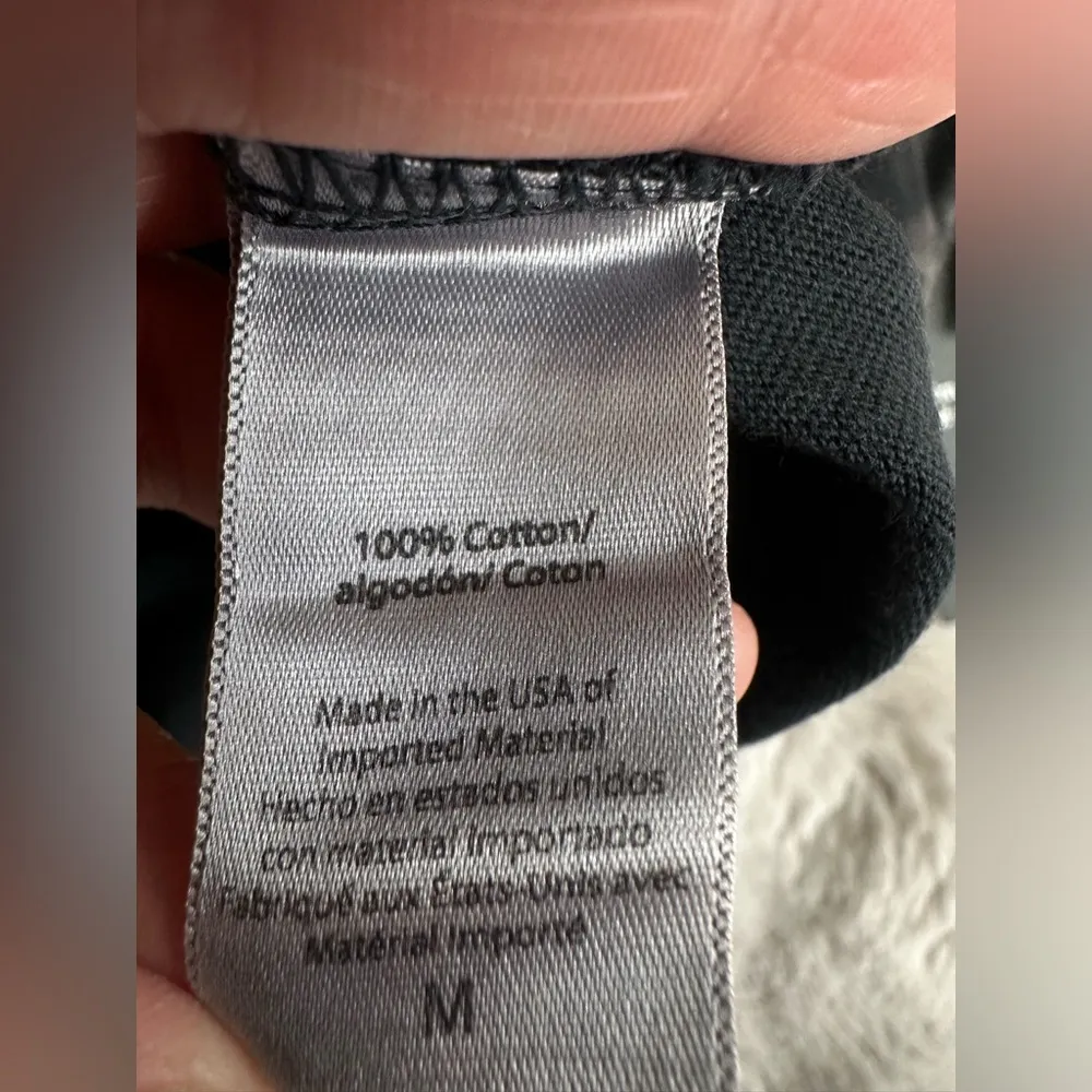 NWT Beyond Yoga Sweat Boyfriend Tee Washed Black size medium - Image 5