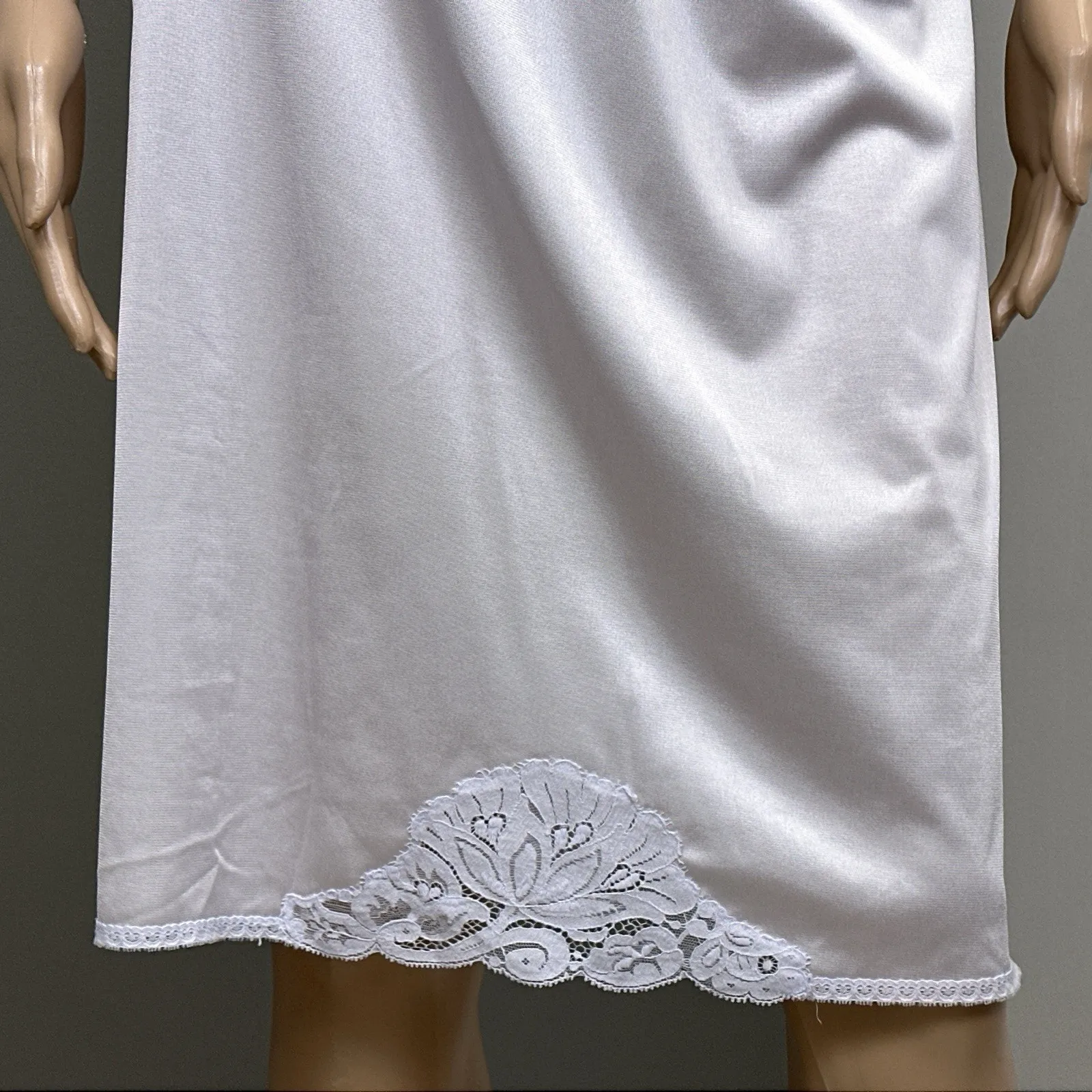 Vintage Applause JCPenney Half Slip Light Purple Size Small Nylon Lace Trim USA - Image 2