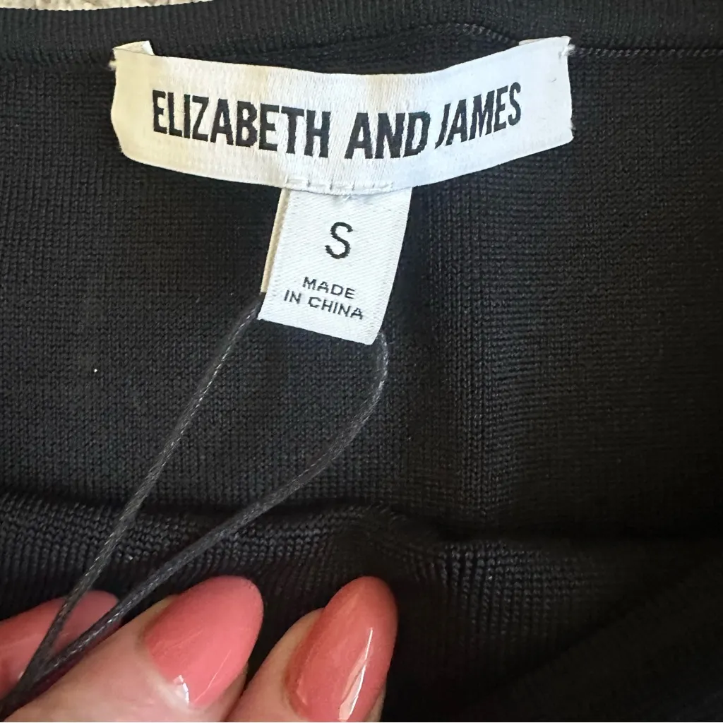 Elizabeth And James Omorose Black Off The Shoulder Dress - Image 6