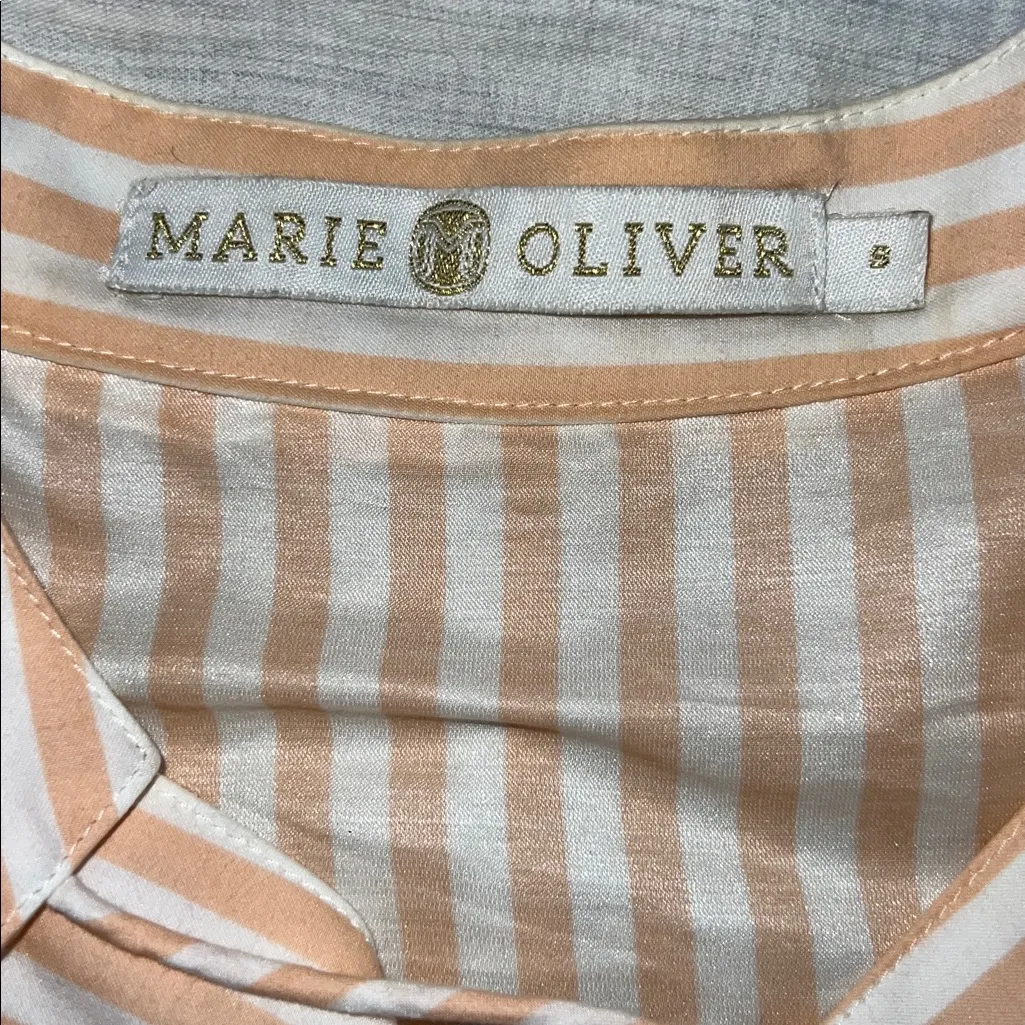 Marie Oliver Silk Blend Blouse Flutter Sleeve Size Small - Image 3