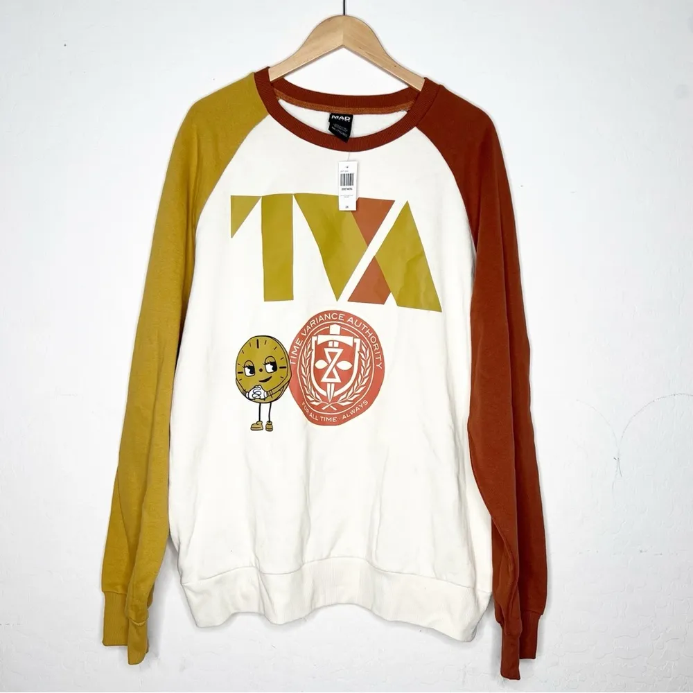 BoxLunch Marvel Loki Time Variance Authority Logo Color Block Crewneck - Image 2