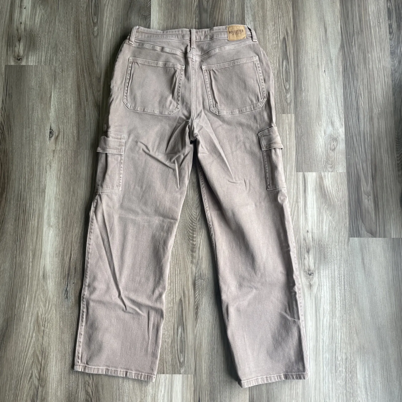 Hollister‎ Ultra High-Rise Dad Jean Cargo Pants Brown Women's 12R 31 Hipster - Image 6