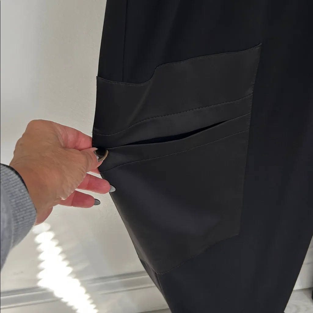 Joseph Ribkoff  Black Hooded Jogger Jumpsuit - Image 8