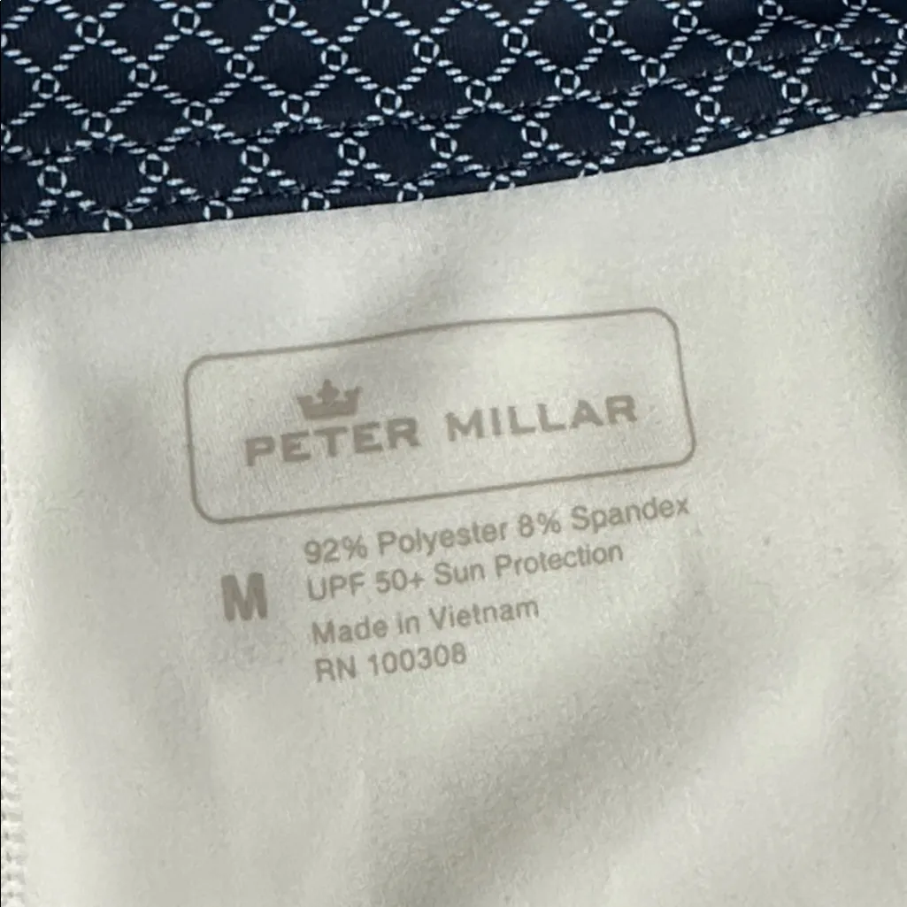 Peter Millar 18” Blue Print Golf Skirt Skort Size Medium - Image 8