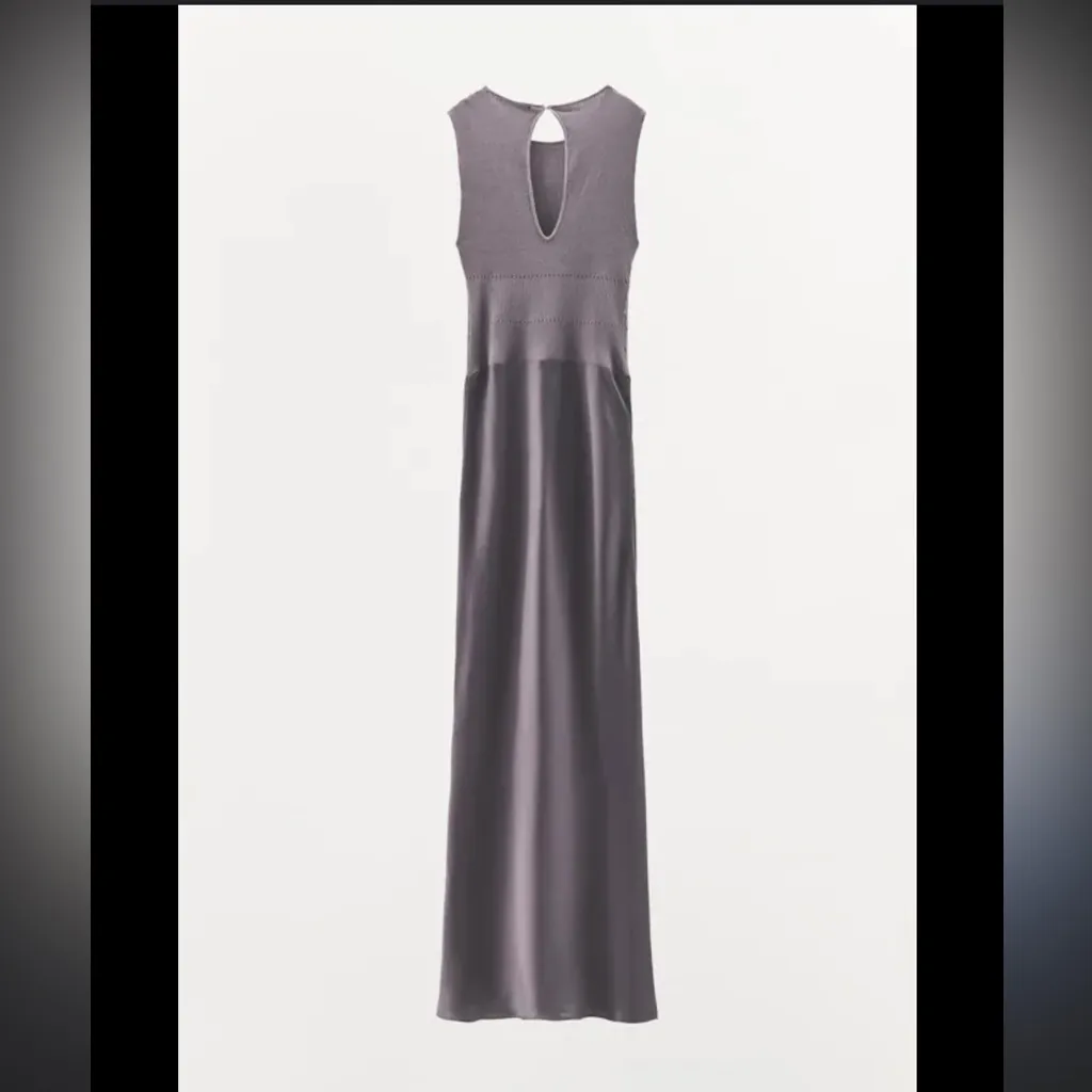 Zara midi satin effect dress - Image 3