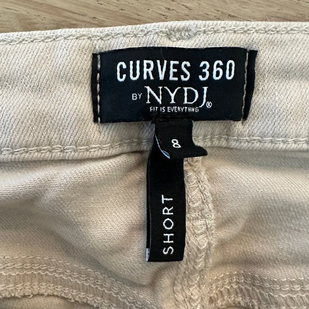 Curve 360 by NYDJ Slim Straight Ankle Jeans - Feather cream 8 short - Image 7