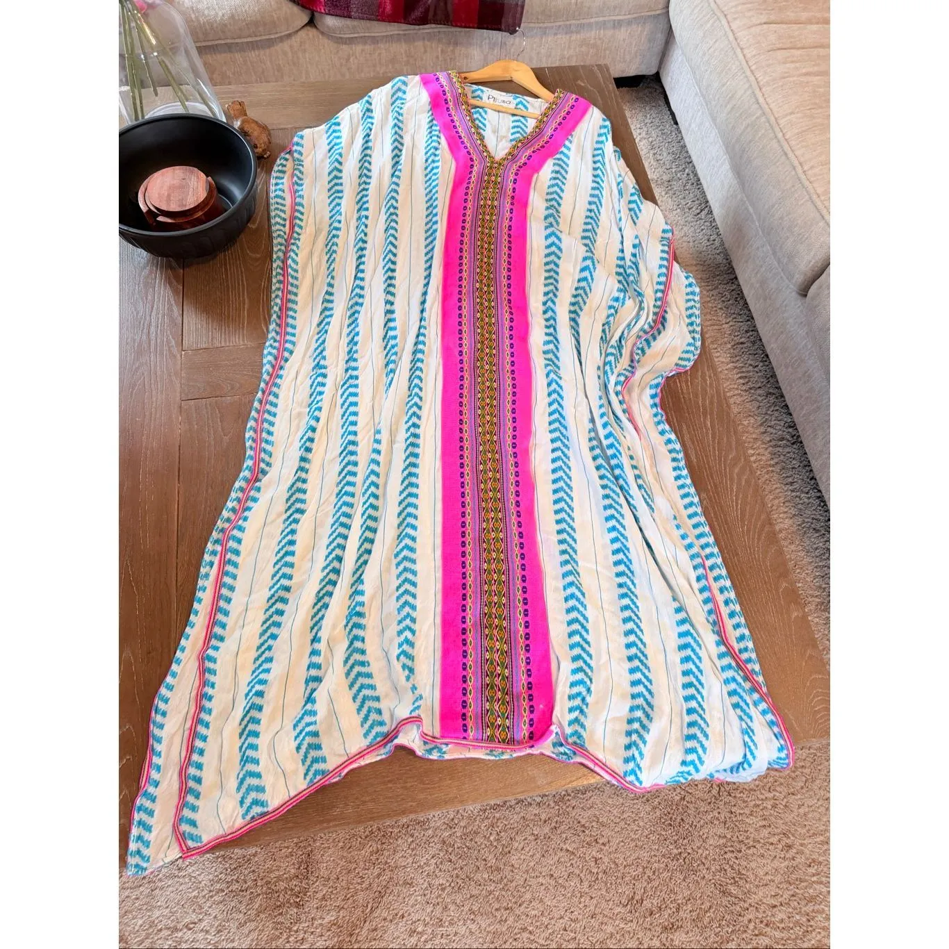 Pitusa Caftan in Light Blue Size Standard - Image 7