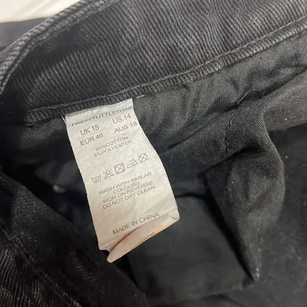 Pretty little things black high rise straight jean - Image 5