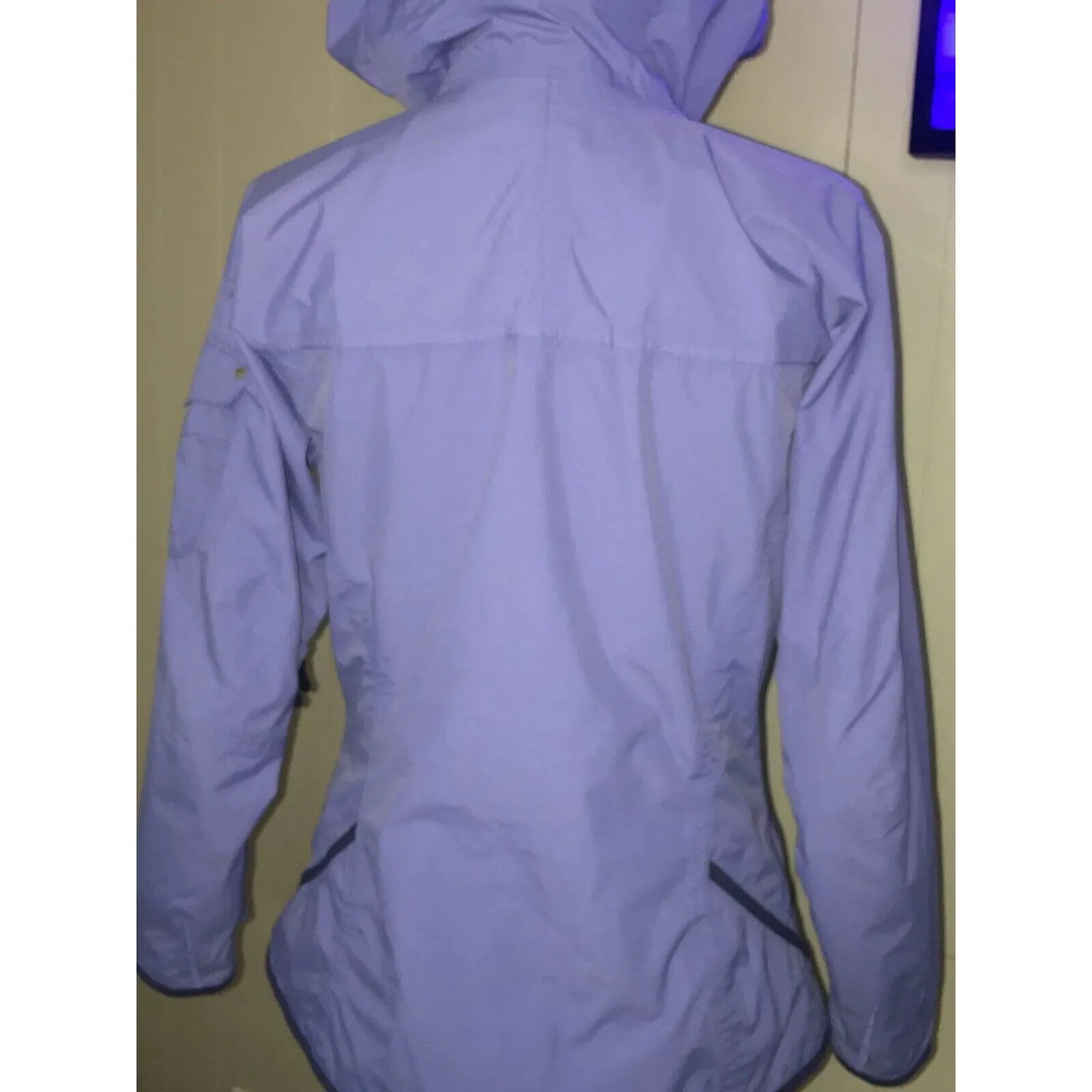 Columbia Women’s Lilac Blue Hooded Utilty Jacket Coat Small EUC - Image 8