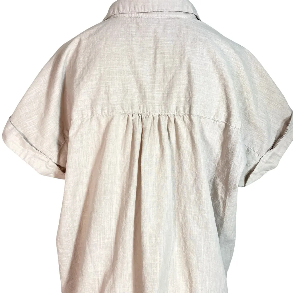 Button Down Shirt Dress Cotton - Image 5