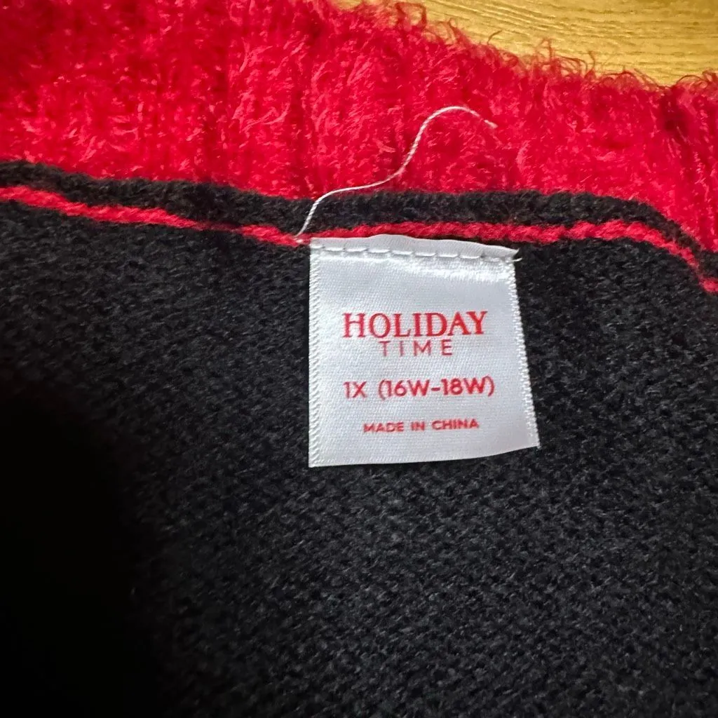 Happy Llama Days ugly Christmas sweater 1x Black Size XL - Image 5