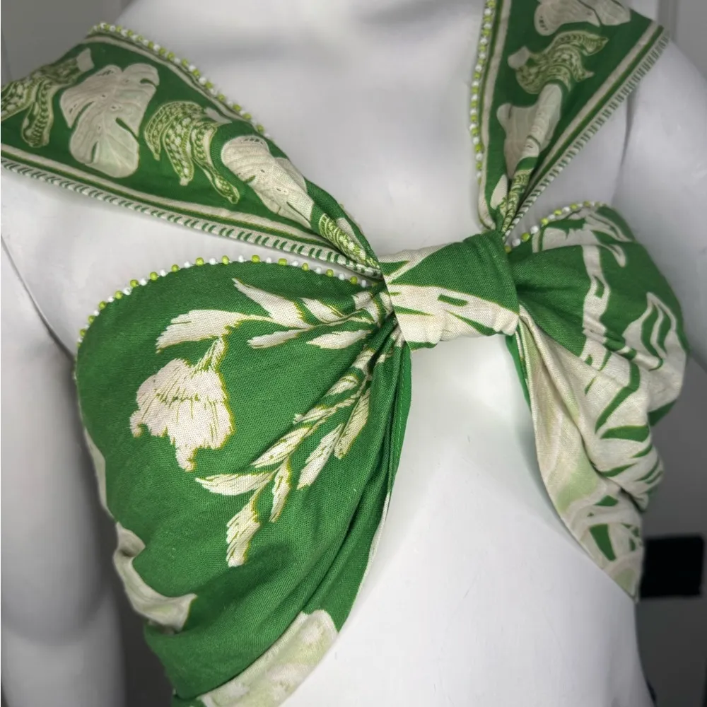 FARM Rio Green Floral Blouse - Image 7
