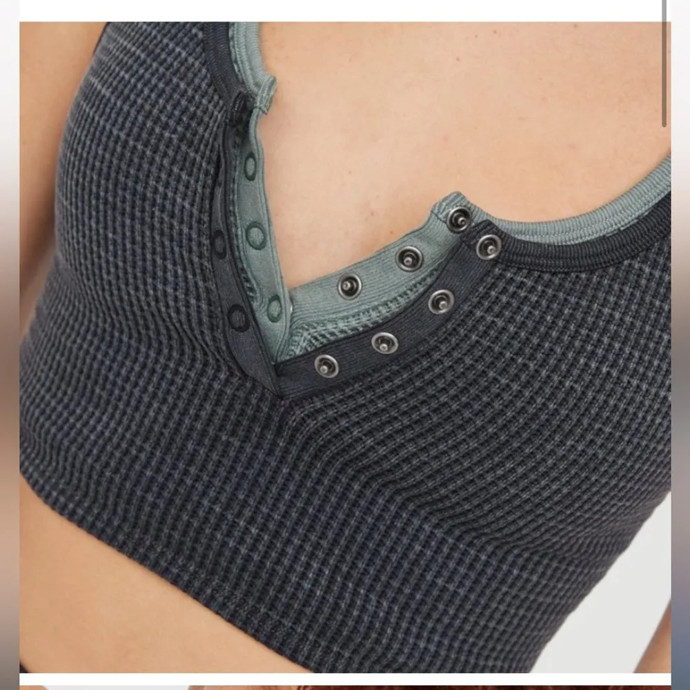 AE/Aerie OFFLINE waffle racer back Sports Bra - Image 3