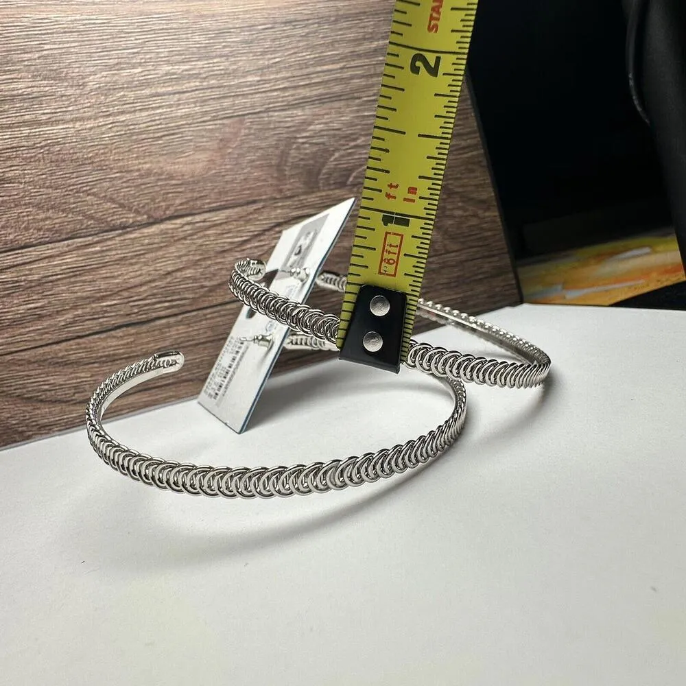 Urban Outfitters Large Silver Tone Hoop Pierced Earrings NWT $17 - Image 8