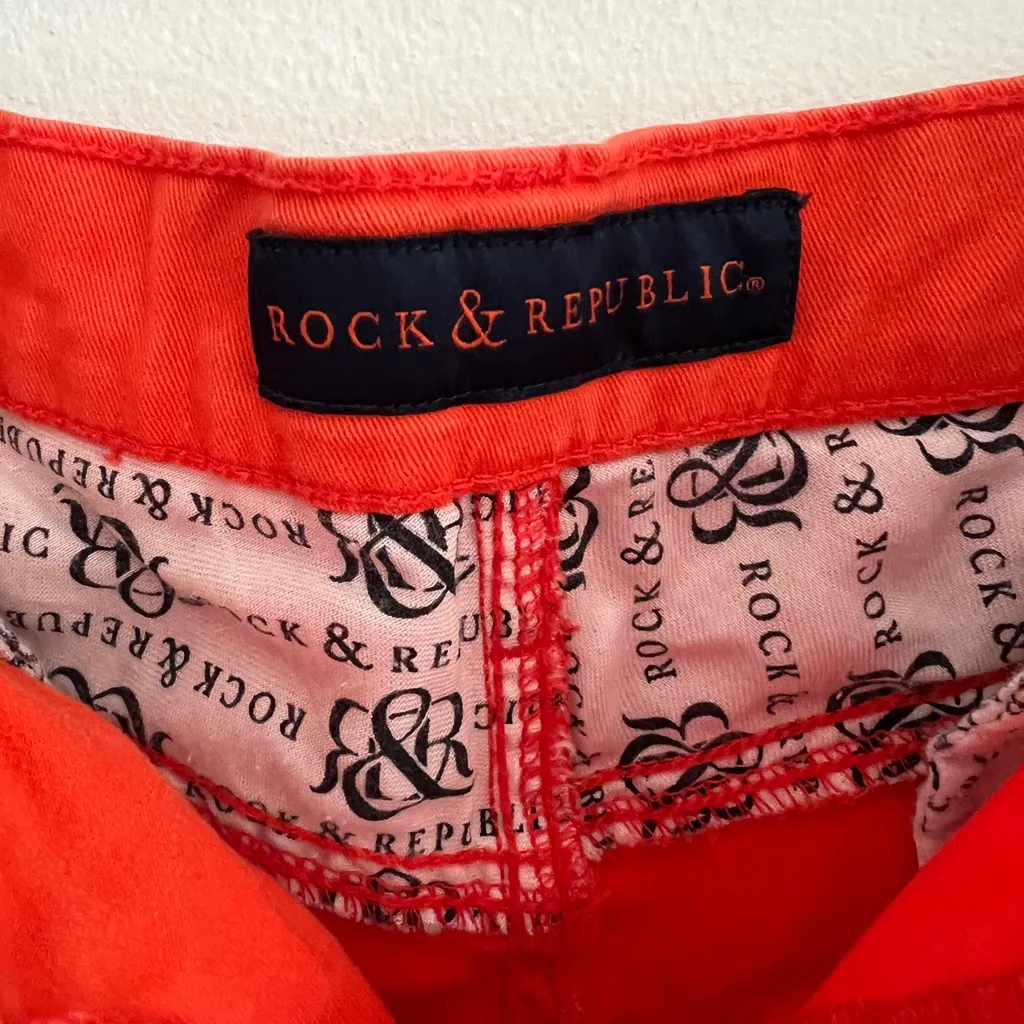 Rock and Republic Women's Orange Lolita Shorts - Image 7