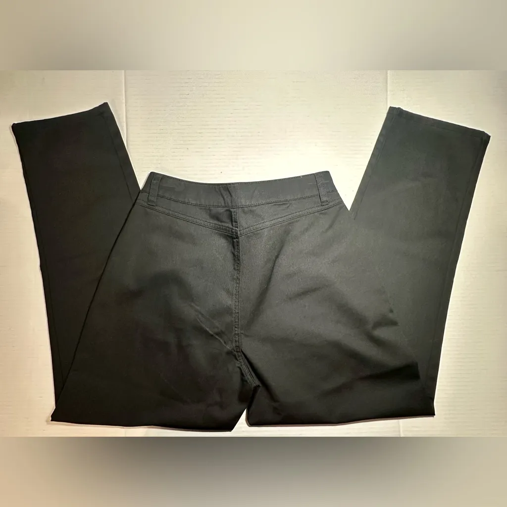 Volcom So Chickie High Rise Chino Pants‎ Black Womens Work Casual Size 28 NEW - Image 13