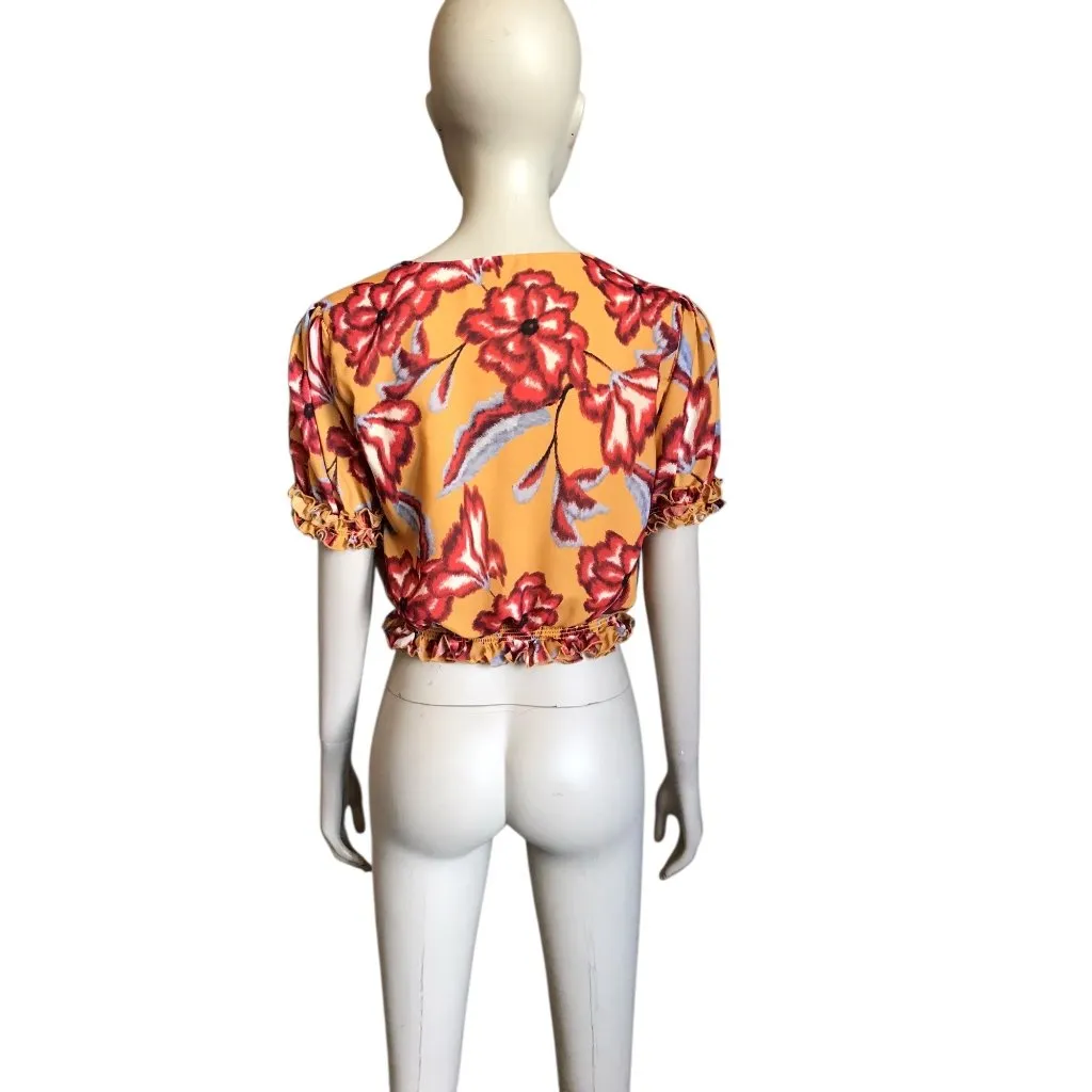 House of Harlow 1960 X Revolve Yellow Crop Top Size M - Image 4