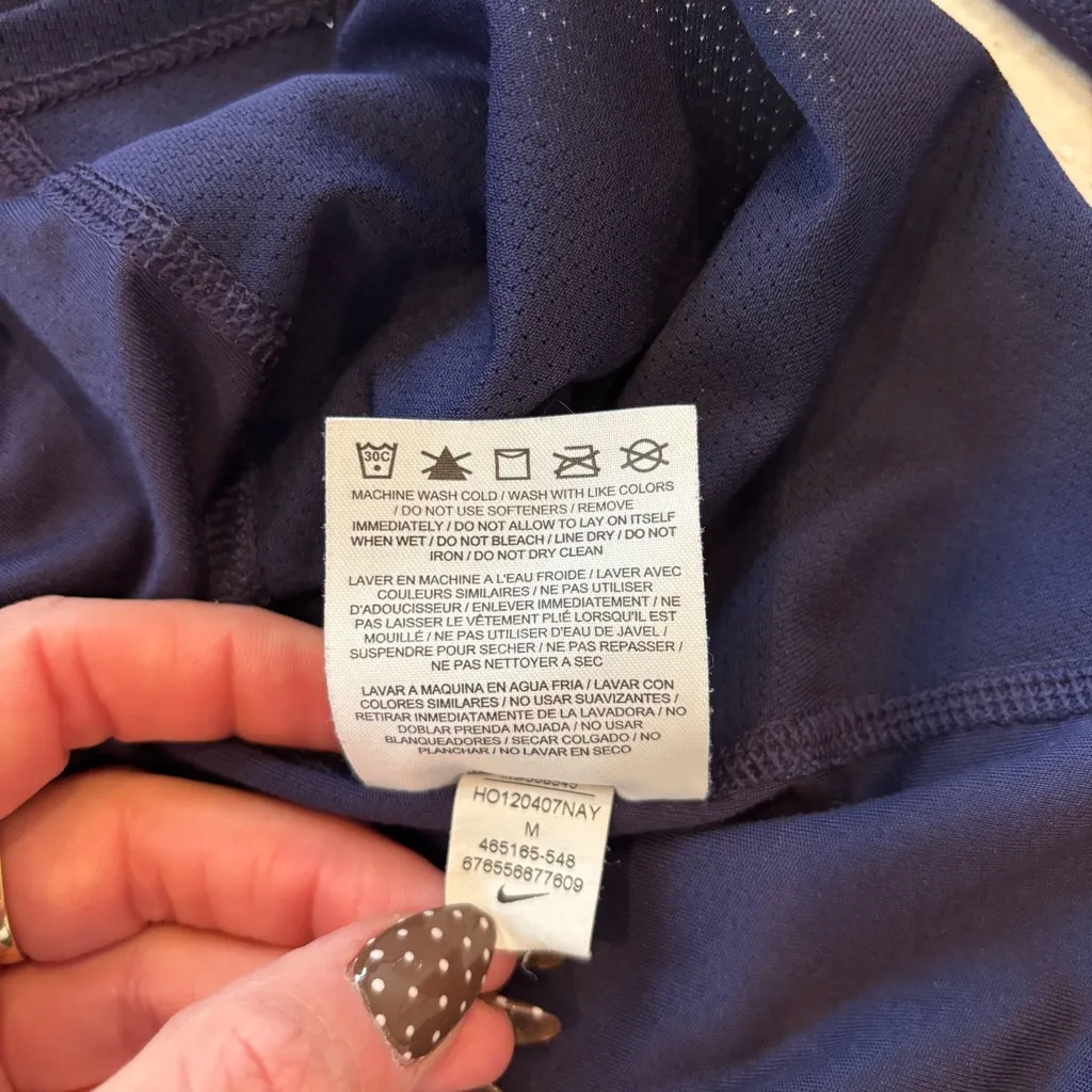 Nike Running Miler Long Sleeve Women's Dark Purple Dri-Fit Top Size Medium - Image 10