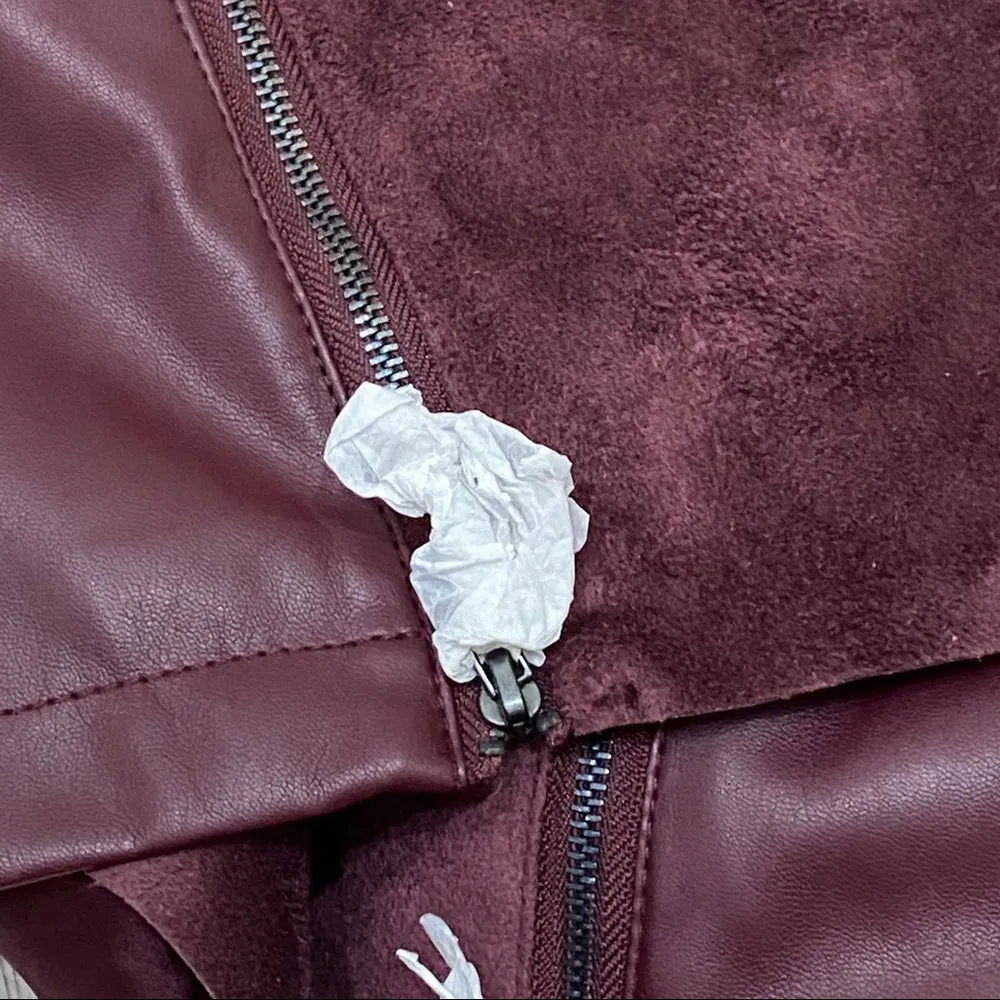 G by Giuliana Rancic Wine Fly Away Lapel Jacket L Size L - Image 10