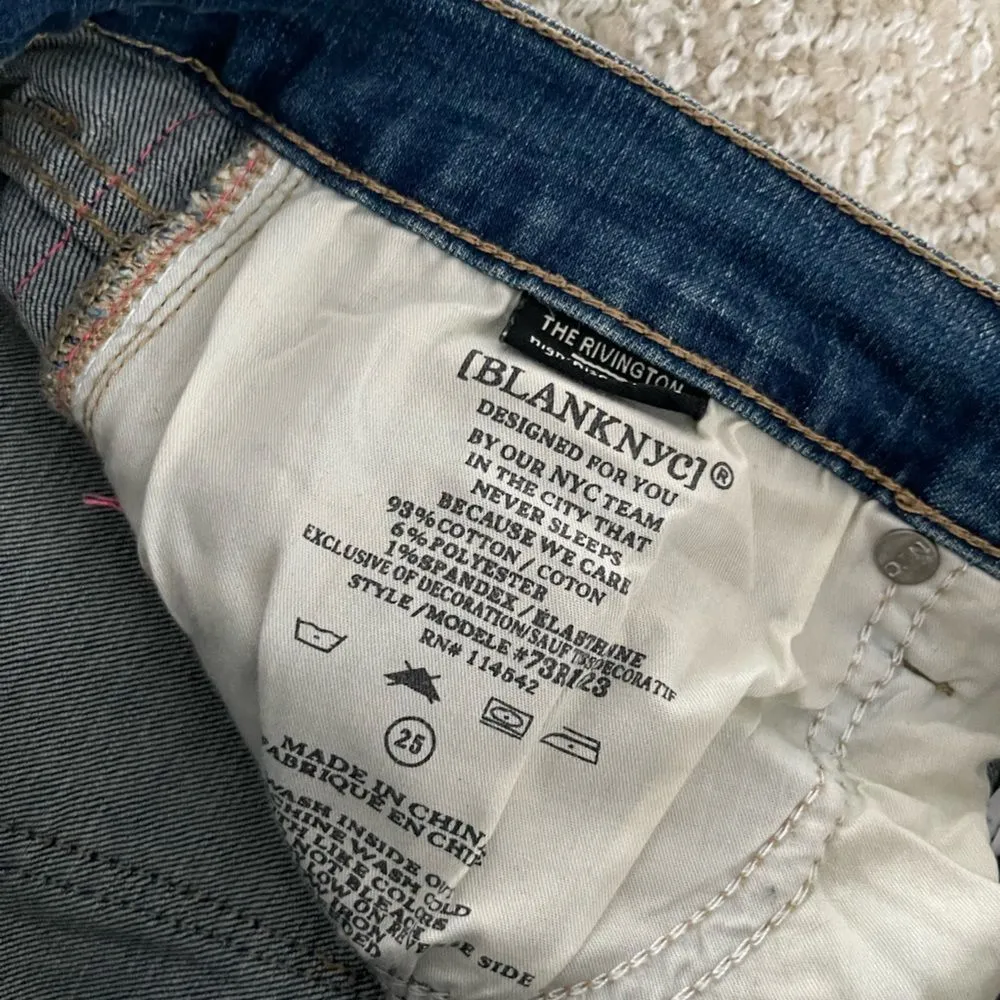 Blank NYC The Rivington High Rise Tapered Stripe Jeans - Image 8