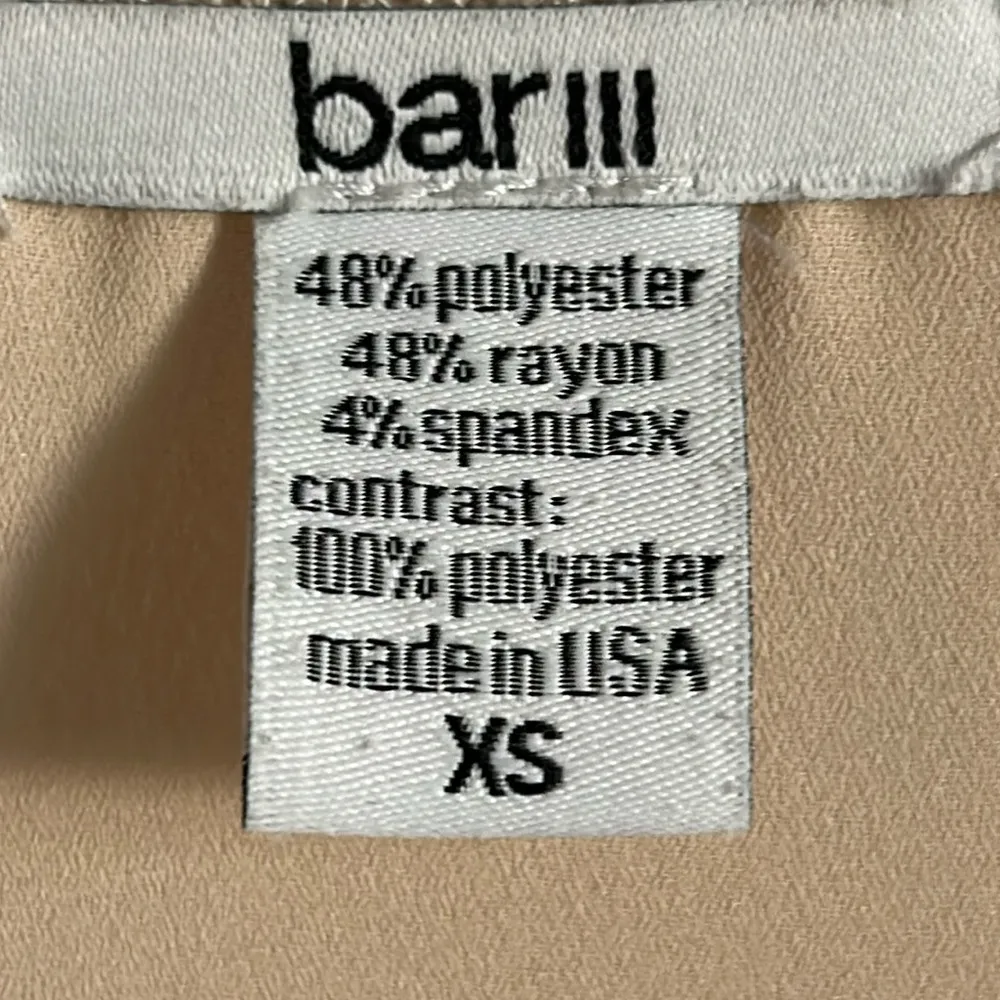 Bar III Chiffon With Sweater Overlay Sleeveless Tank Blouse - Image 2