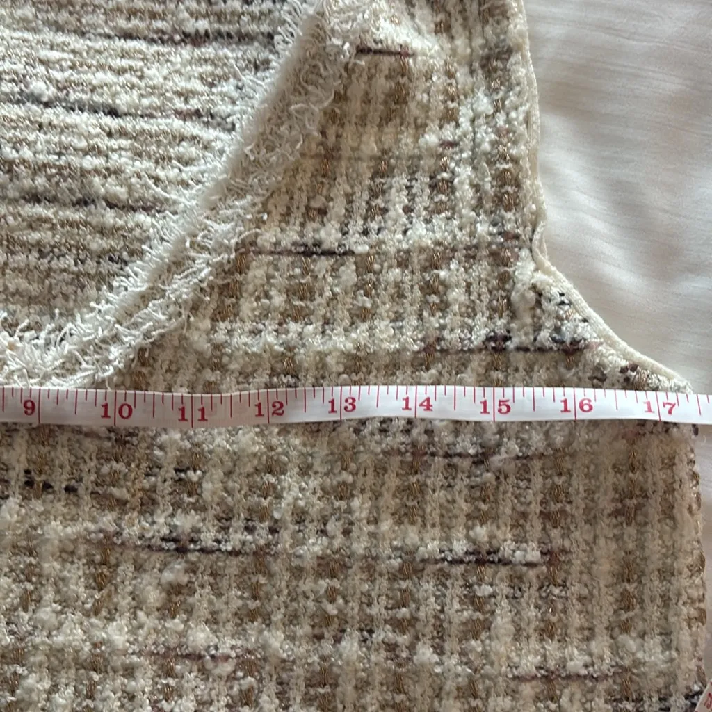 Only  BRAND…Cream and Brown Textured Sweater Vest - Image 8