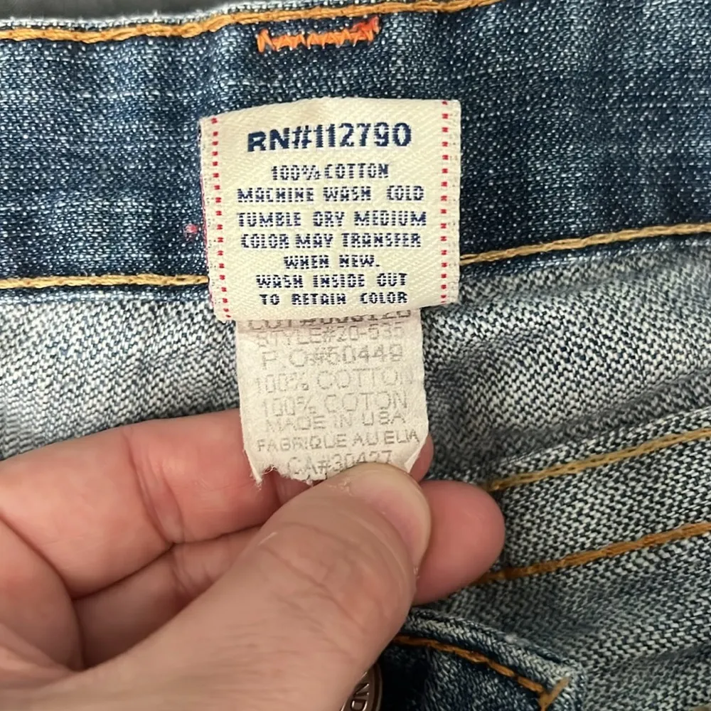 True Religion Denim Bermuda Shorts Size 27 - Image 5