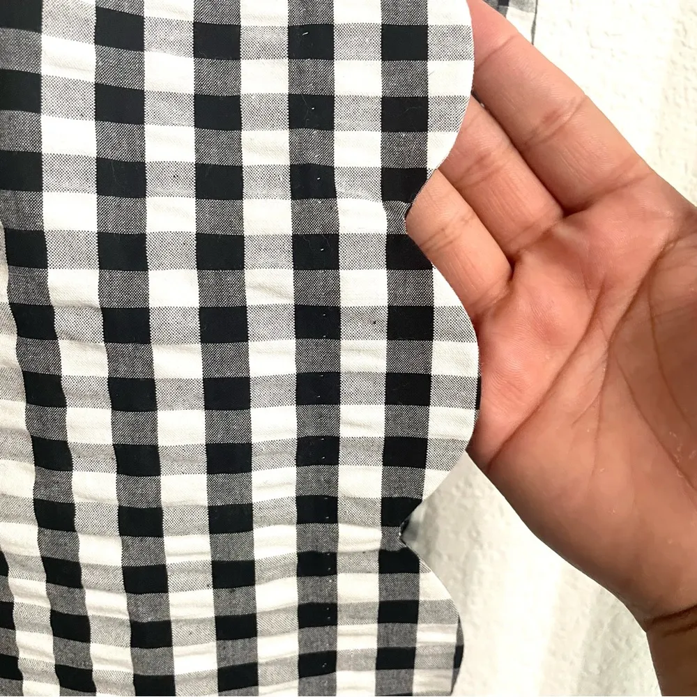 NWT Talbots Womens Skort Skirt Black White Gingham Plaid Scalloped Plus Size 24 - Image 7