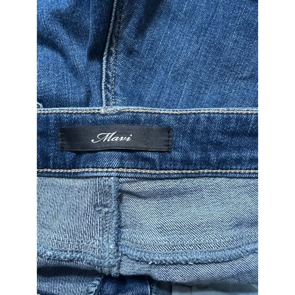 Mavi Jeans Kathleen High Rise Slim Boyfriend Jeans Light Distressing No Size Tag Blue - Image 4