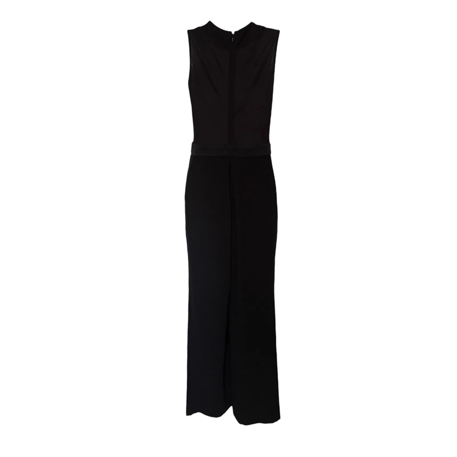 Diane Von Furstenberg Tux Womens Jumpsuit Sz 0 Plunge Formal Witchy Sheer Event - Image 6