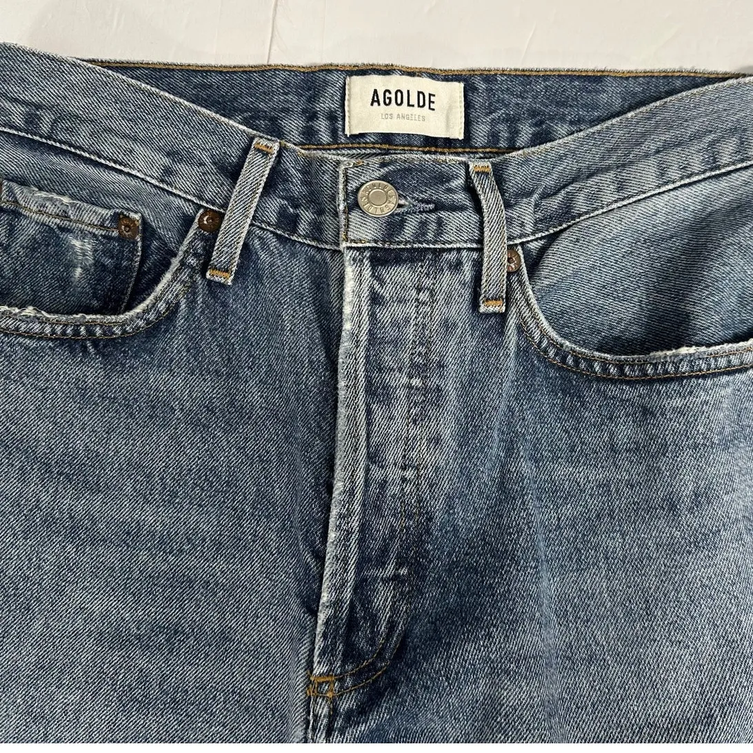 AGOLDE Lana Mid-Rise Straight-Leg jeans in the Backdrop wash size 26 - Image 3