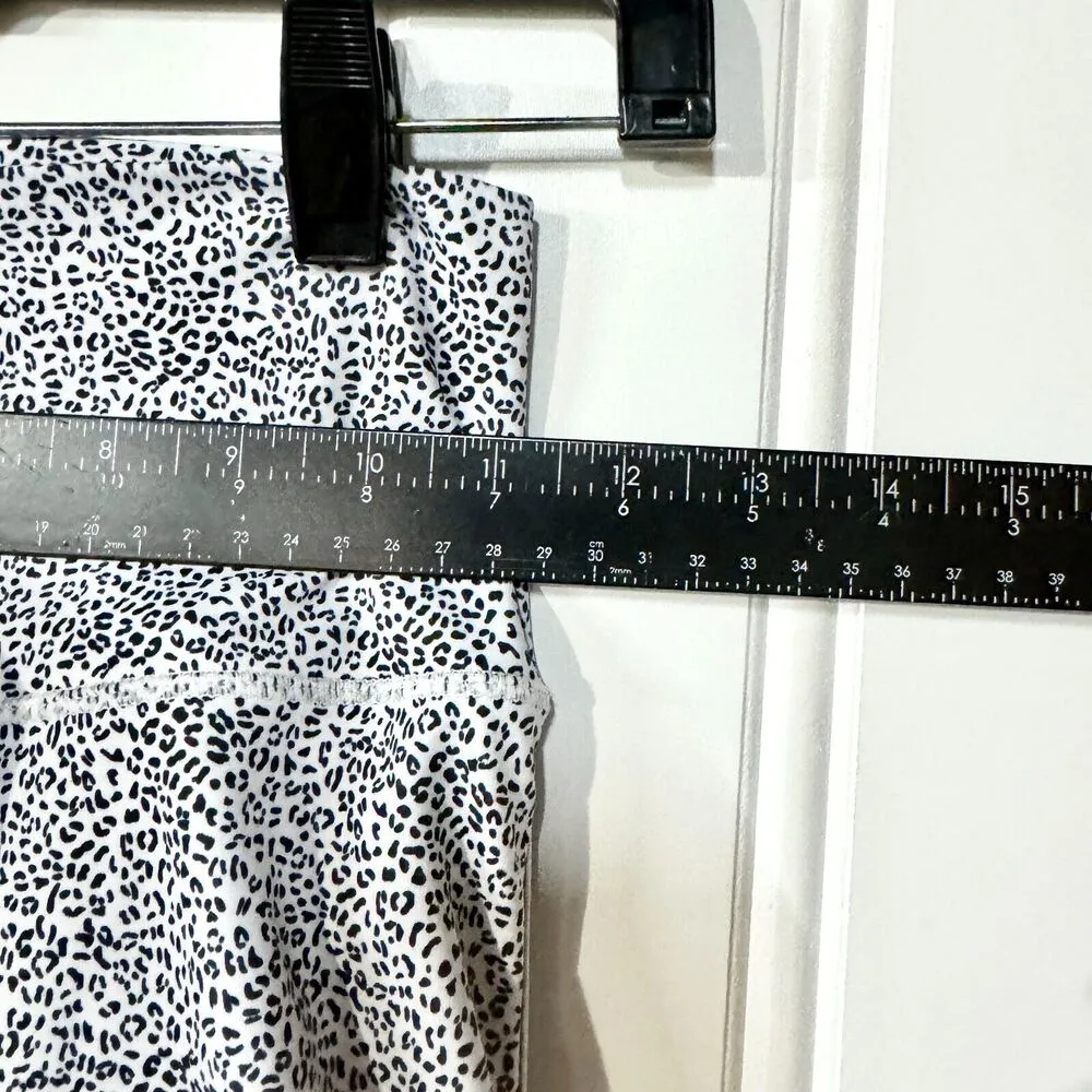 ALL FENIX Leggings Women Sz S Kyla Leopard High Impact Legging Gym Yoga Athletic Gray - Image 4