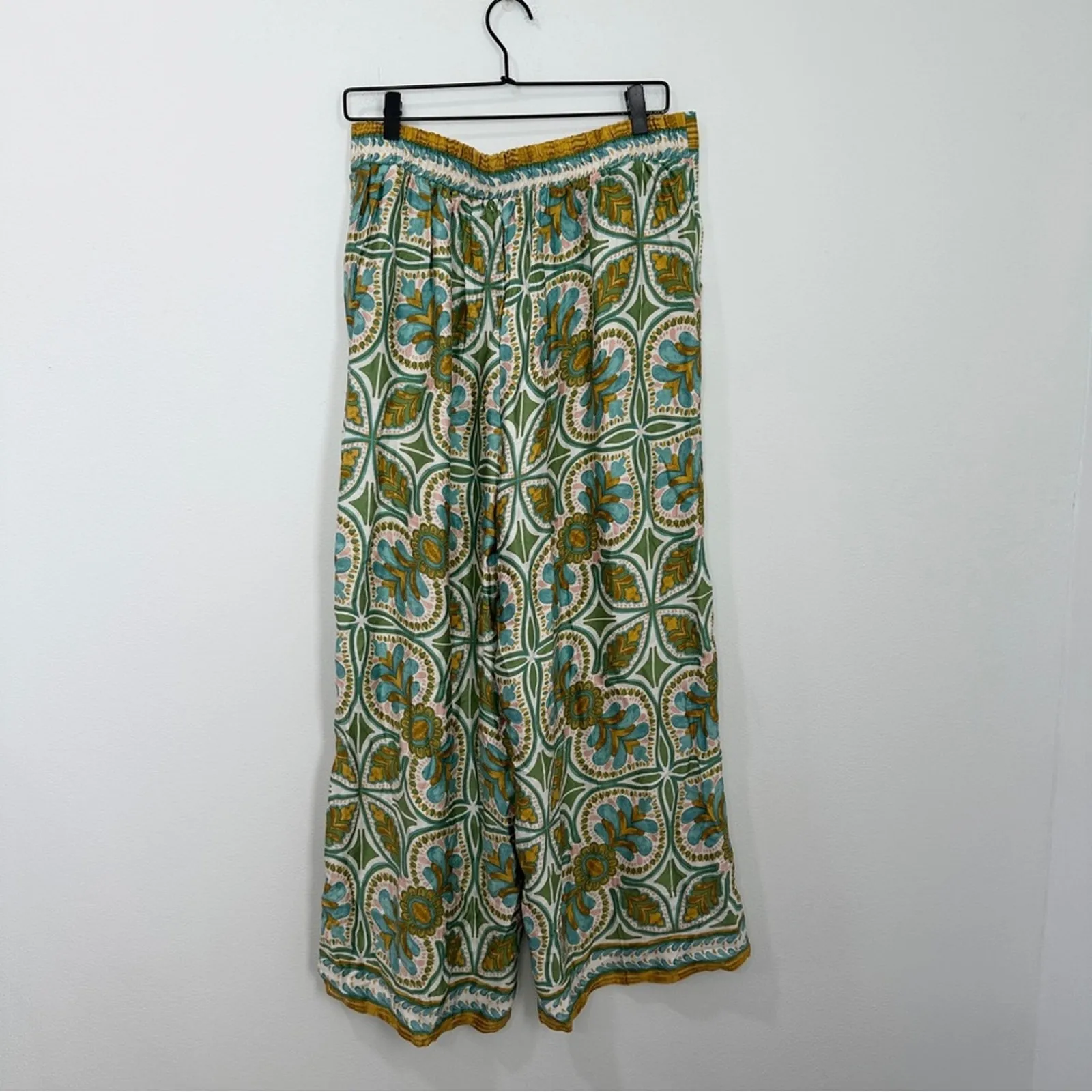 Haute Hippie Boho Floral Geometric Print Pant Casual size Large NEW - Image 2