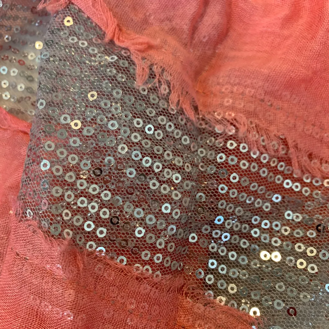 Pink Sequin Scarf - Image 5