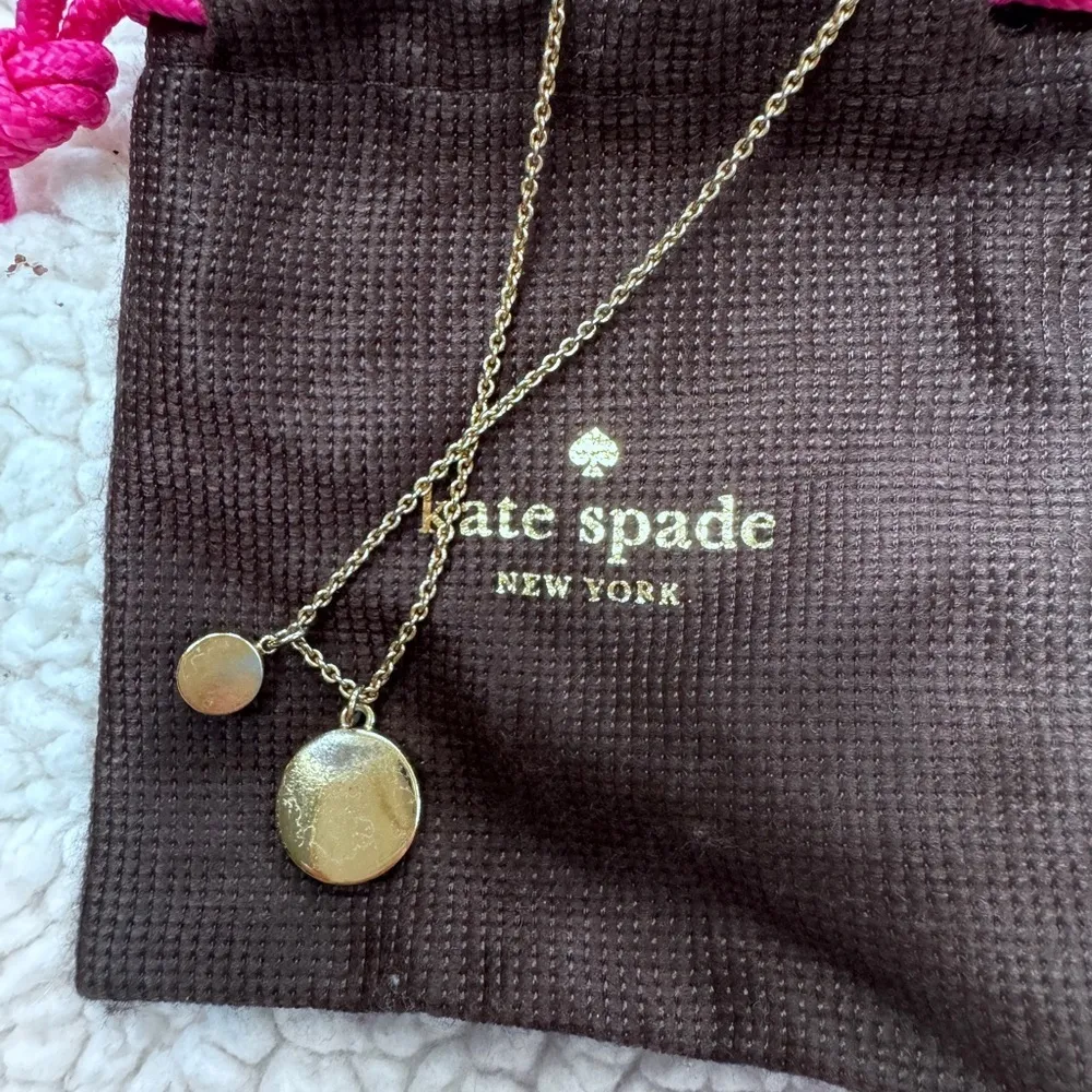 Kate Spade Gold Plated Necklace “Spot the Spade” - Image 2