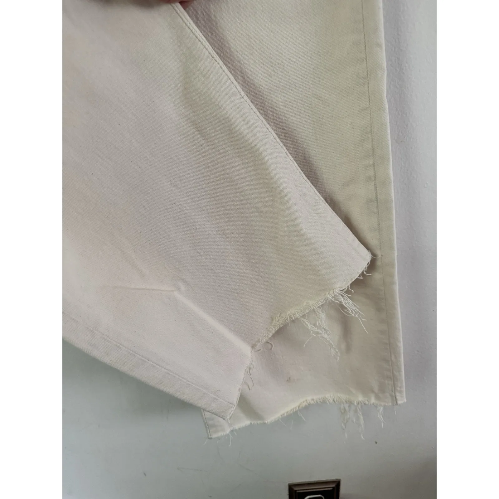 Madewell The Emmett Wide Leg Full Length Patch Pocket Jeans Womens Size 27 - Image 5