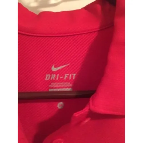 Nike Dri-Fit Adult Short Sleeve Polo Shirt Size Medium Red - Image 6