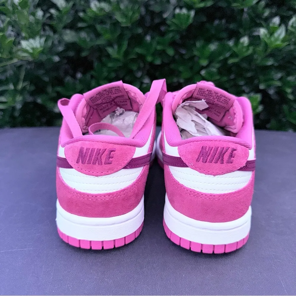 NIKE DUNK LOW VALENTINES DAY Women’s Size 6 White/Team Red-Adobe-Dragon Red NEW - Image 5