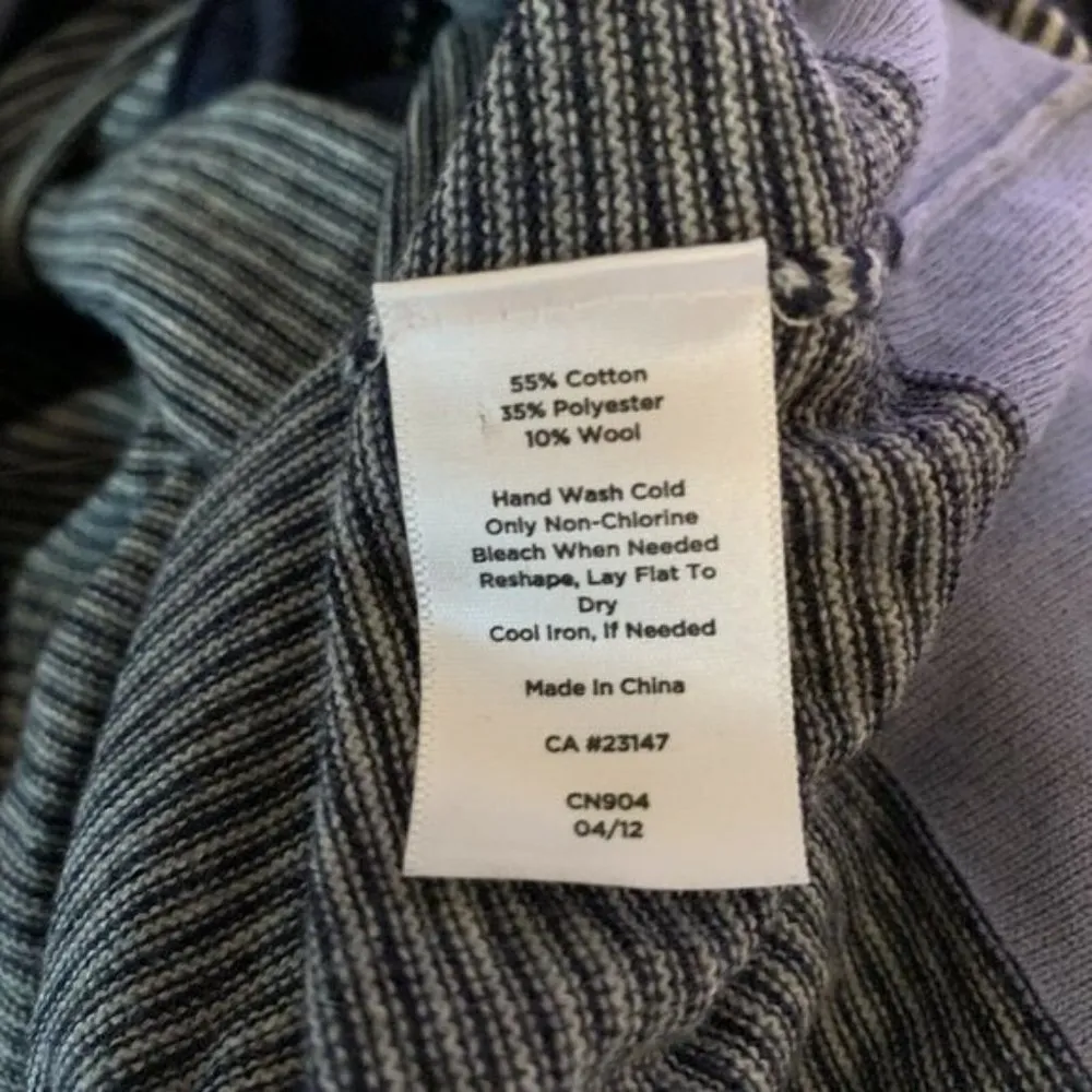 Talbots Striped Nautical Button Front Cardigan - Image 6