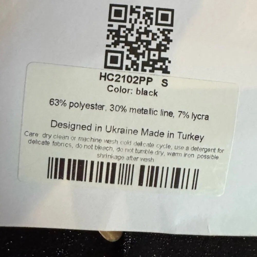 NWT SLEEPER Cosmos Black Sparkle Flare Luxury Party Pajamas 2 Piece Set Size S - Image 11