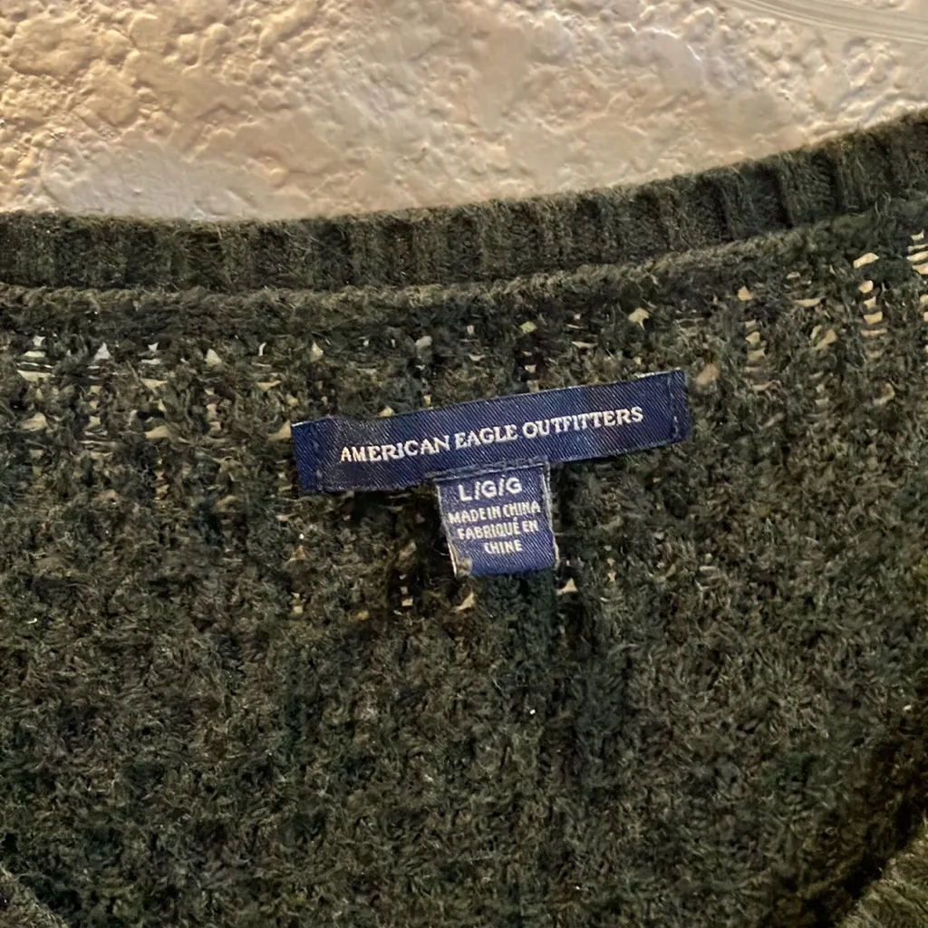 FINAL MARKDOWN Aeo open knit sweater large - Image 2