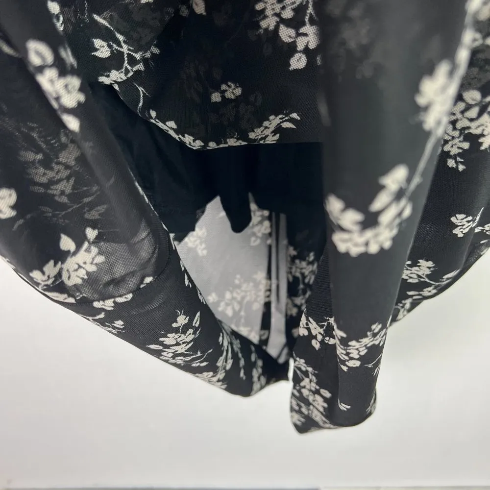 NWT Stitch Fix 41 Hawthorn Sophia Sleeveless Midi Dress Black Floral Size 2X - Image 7