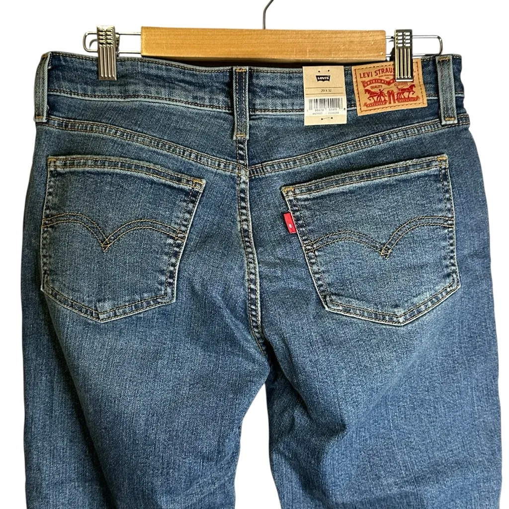 Levi's Women Superlow Bootcut Low Rise Zip Fly Stretch Jeans 29 X 32‎ Blue NWT - Image 6